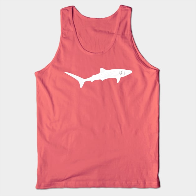 Albino Whale Shark Tank Top by stargatedalek